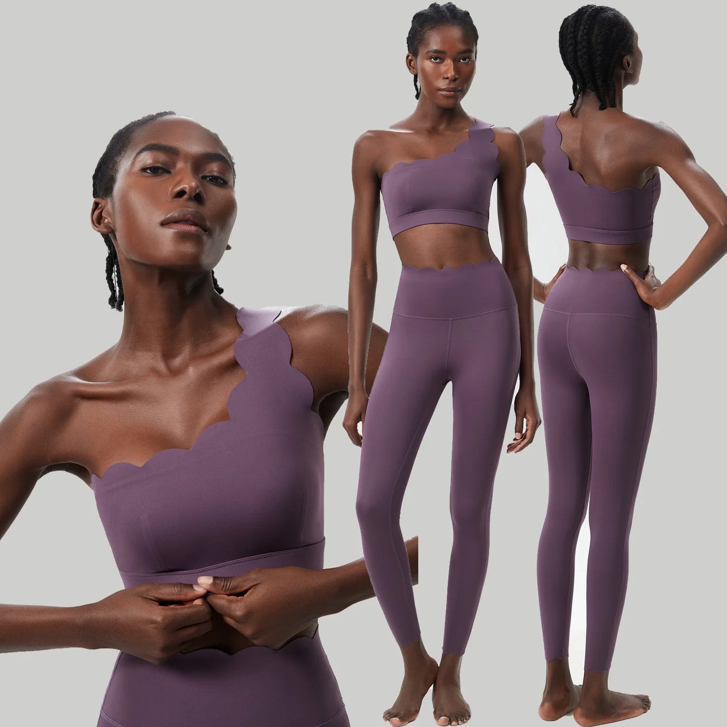 Soft Running Gym Suit Breathable Quick Dry Sportswear Female Strwetchy Workout Clothes
