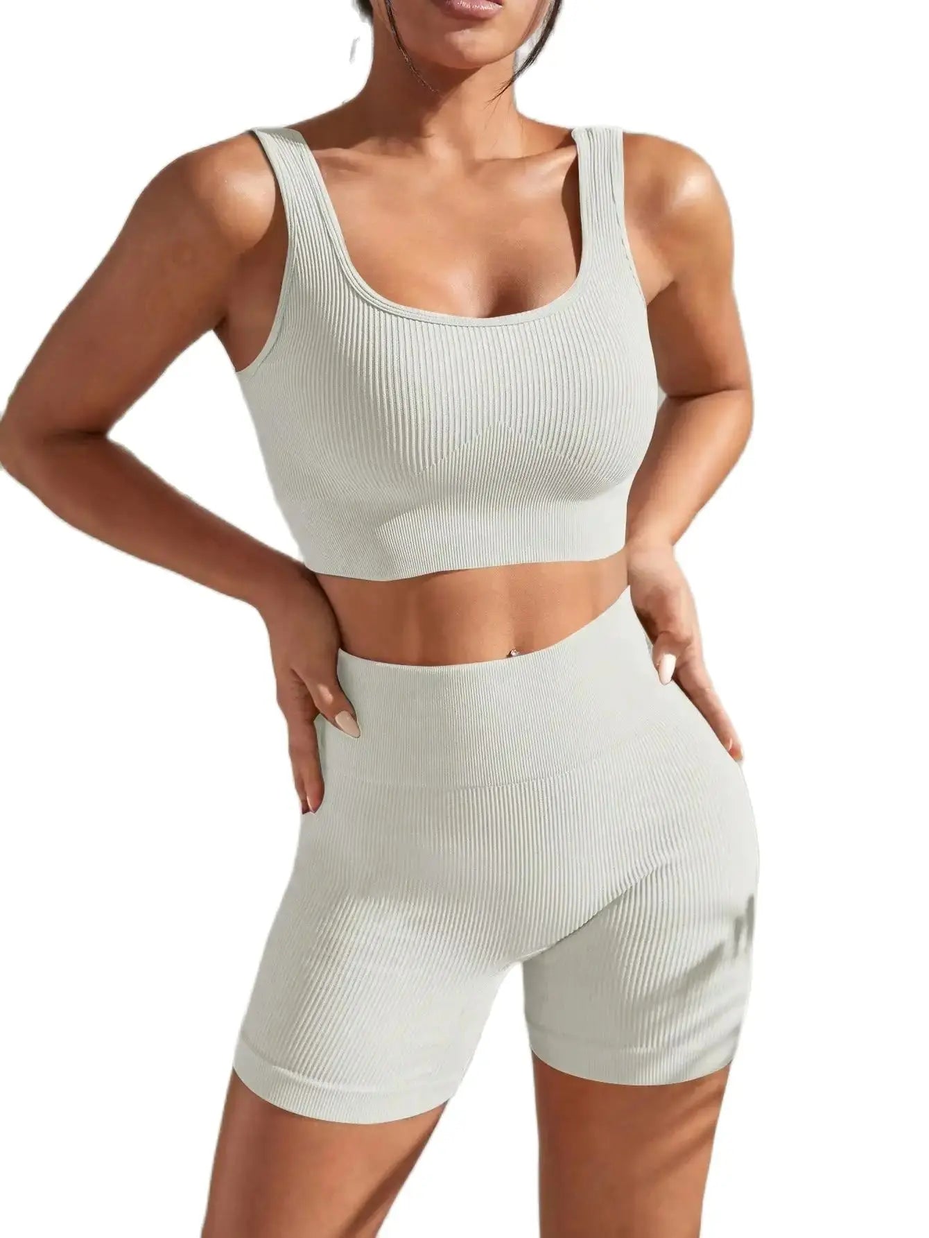 New Arrival Seamless High-Waist Yoga Fitness Set for Women