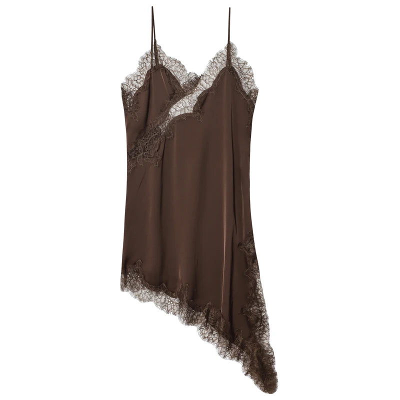 Lace Asymmetric Slip Dress – Summer 2026 Collection