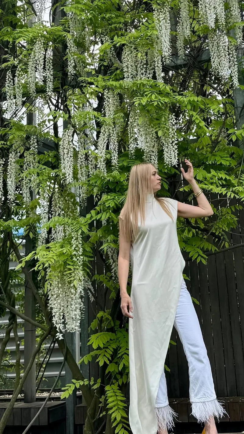 Women Solid Fashion Satin Maxi Dress