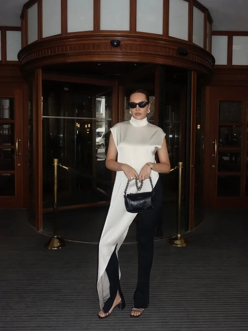 Women Solid Fashion Satin Maxi Dress