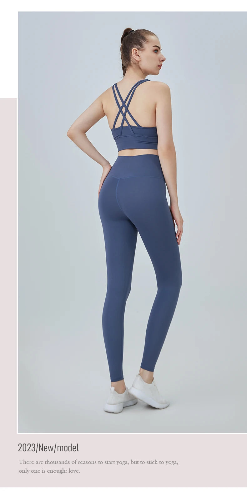 2 Piece Yoga Clothes Women's Tracksuit Athletic Wear Pilates Fitness Suit