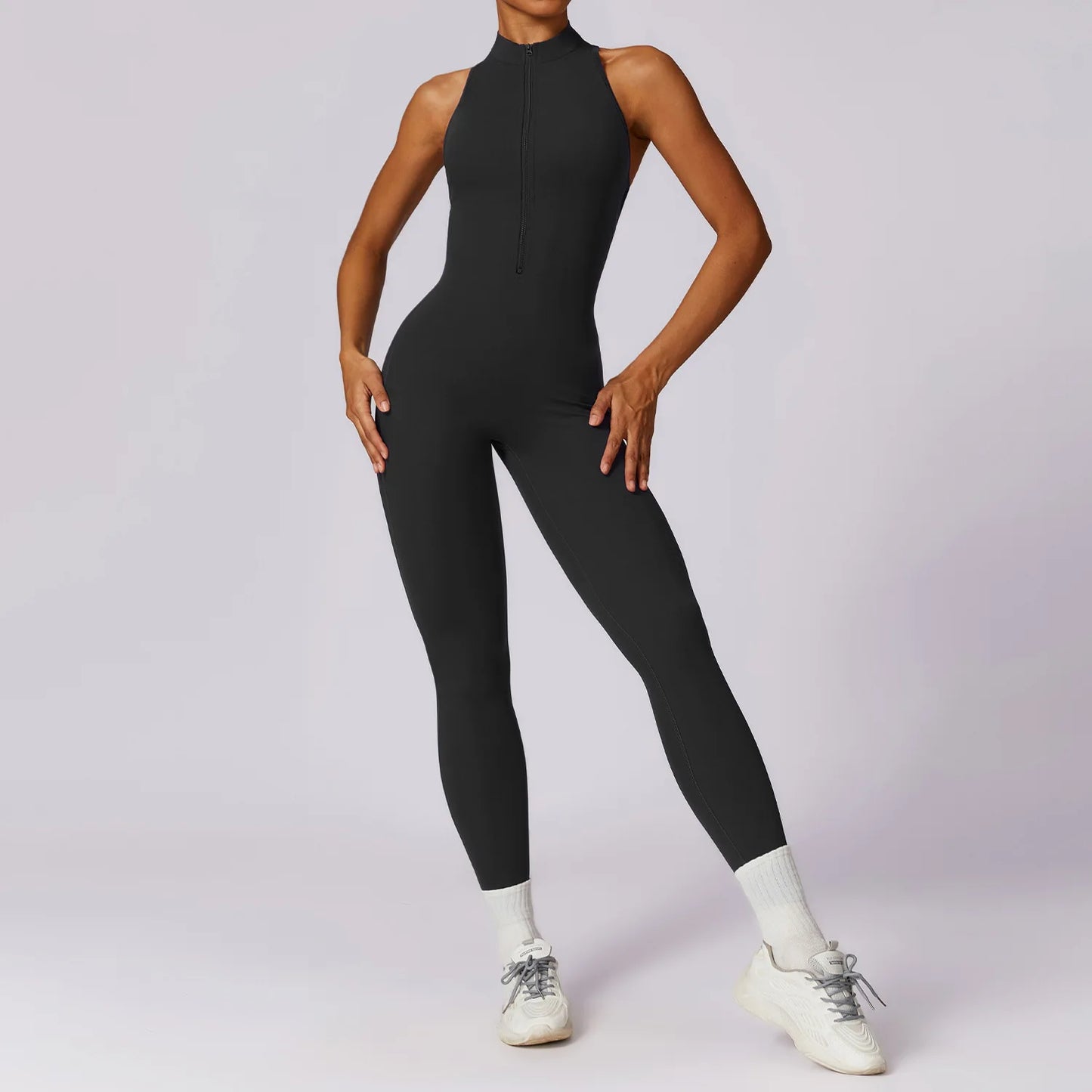 V-Back One-Piece Women’s Sports Jumpsuit