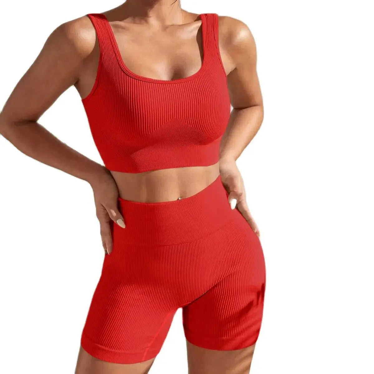New Arrival Seamless High-Waist Yoga Fitness Set for Women