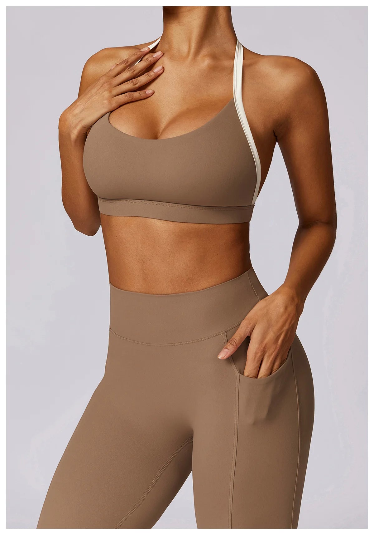 Yoga Set 2PCS Women Sportswear Push Up Workout Clothes
