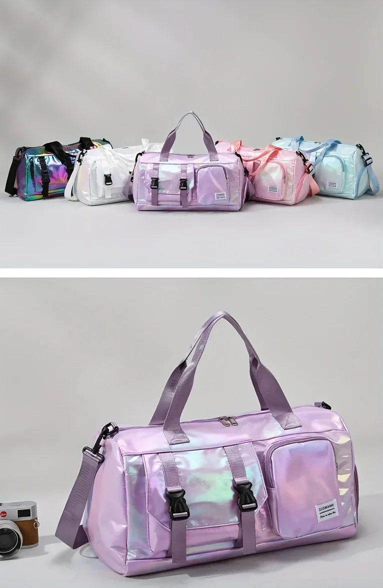 Large Capacity Women’s Nylon Travel Duffel Bag