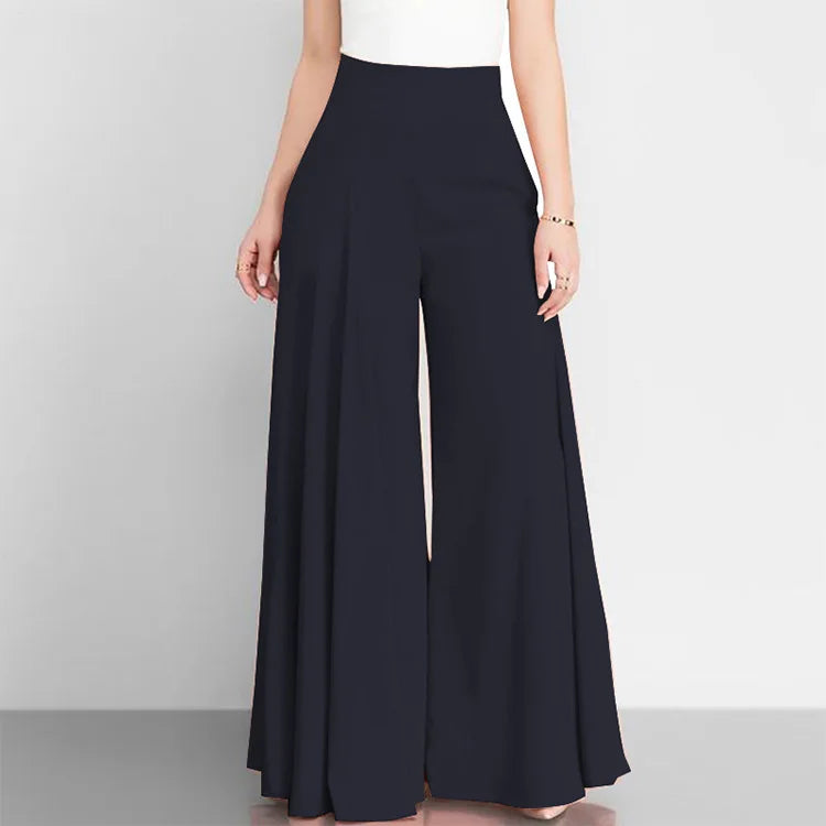 Fashion High Waist Wide Leg Pants For Women Elegant Casual Office