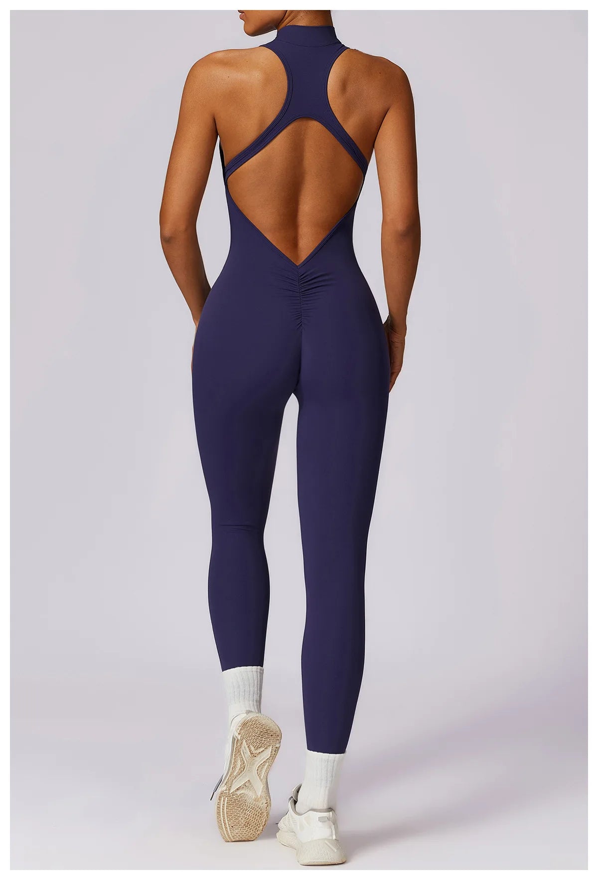 V-Back One-Piece Women’s Sports Jumpsuit