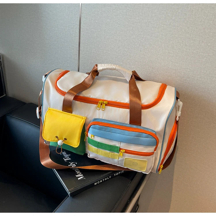 Travel Bag, Duffel Bag Cosmetics Bag, Professional Fitness Bag for Women