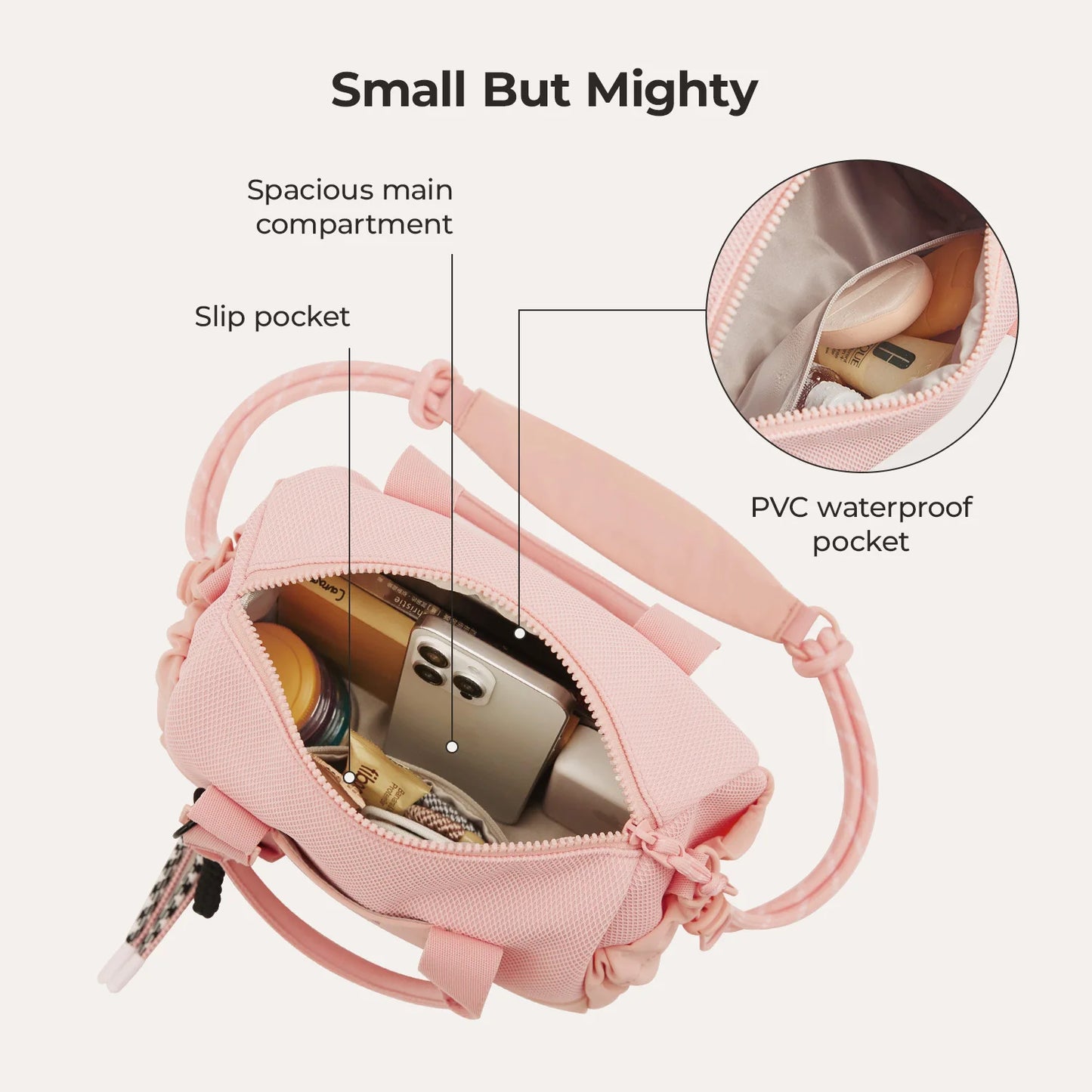 Boston Bag for Women Mini Duffel Shoulder Crossbody Bag Waterproof