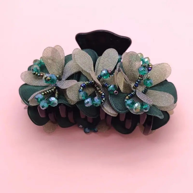 Women Hair Flowers  Claw Clips