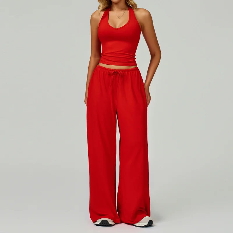 Women Yoga 2/3 Pieces Set Quick-Dry Beauty Back Strap Sports Set