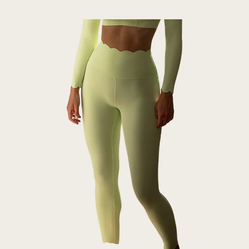 Black Square Neck Tight High Elastic Skinny Yoga Sports Long Sleeves