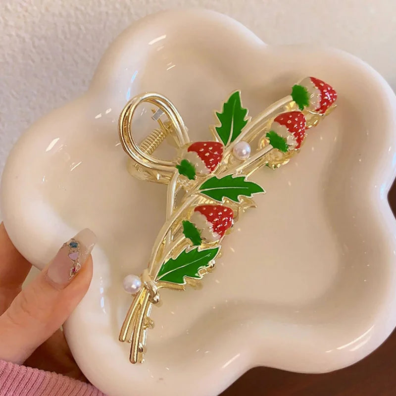 New Sweet Flower Durian Hair Claw Clip