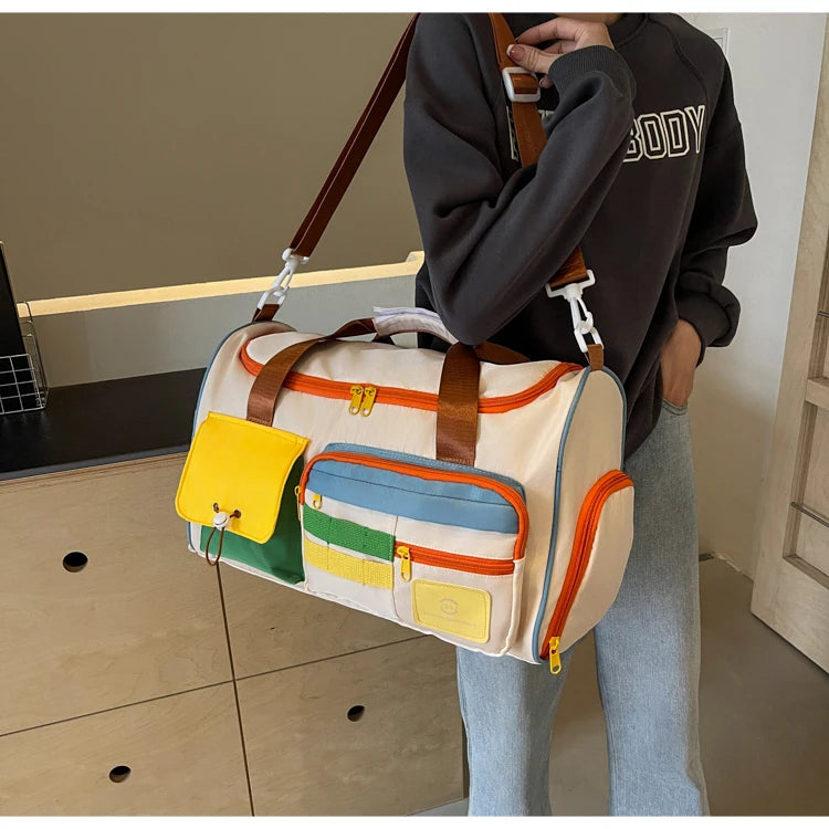 Travel Bag, Duffel Bag Cosmetics Bag, Professional Fitness Bag for Women