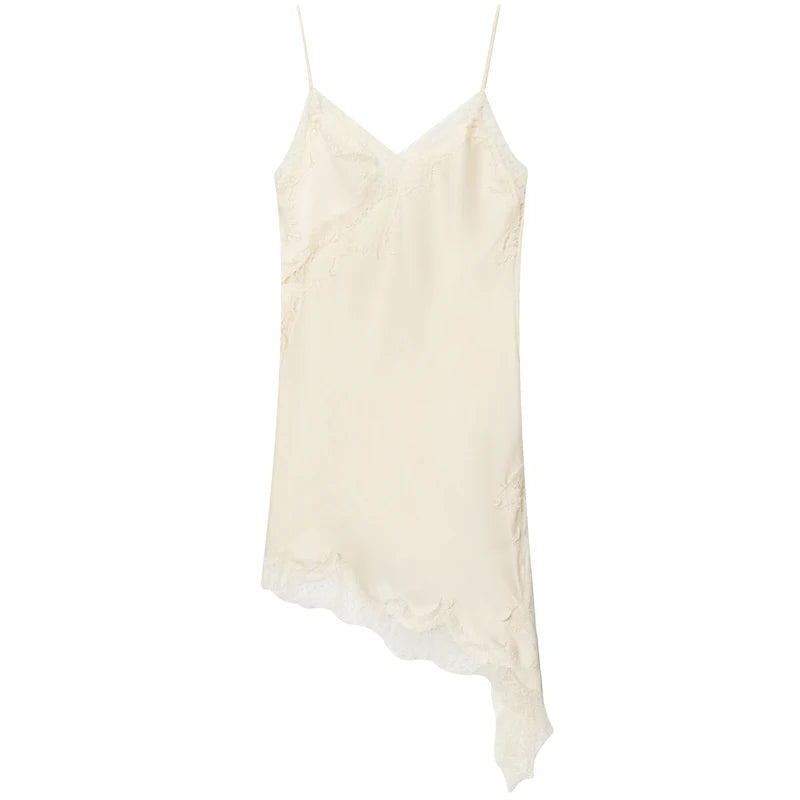 Lace Asymmetric Slip Dress – Summer 2026 Collection