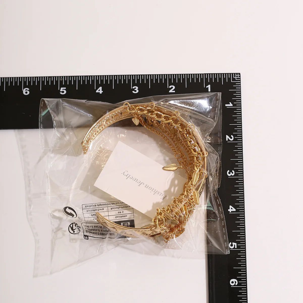 New Trendy Golden Metal Coin Leaf Chain Tassel Upper Arm Bangles Cuff Bracelet