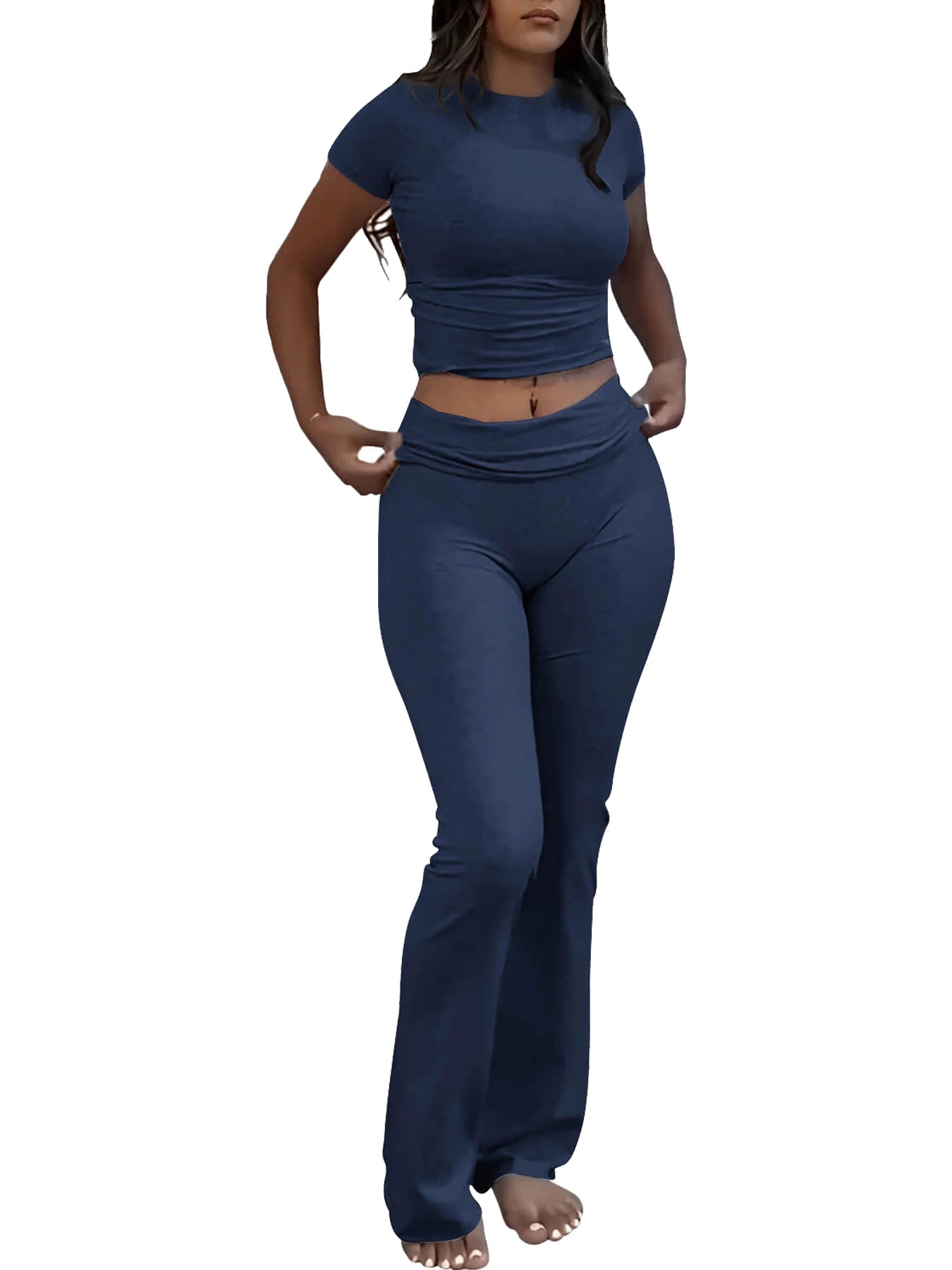 Women's Two-Piece Sports Leisure Yoga Set
