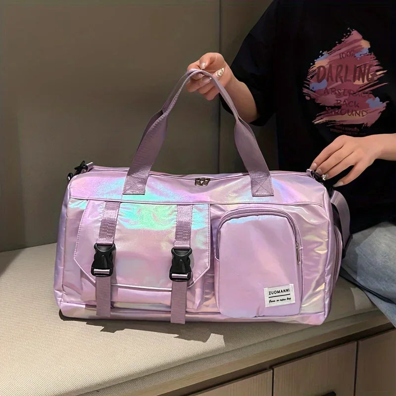 Large Capacity Women’s Nylon Travel Duffel Bag