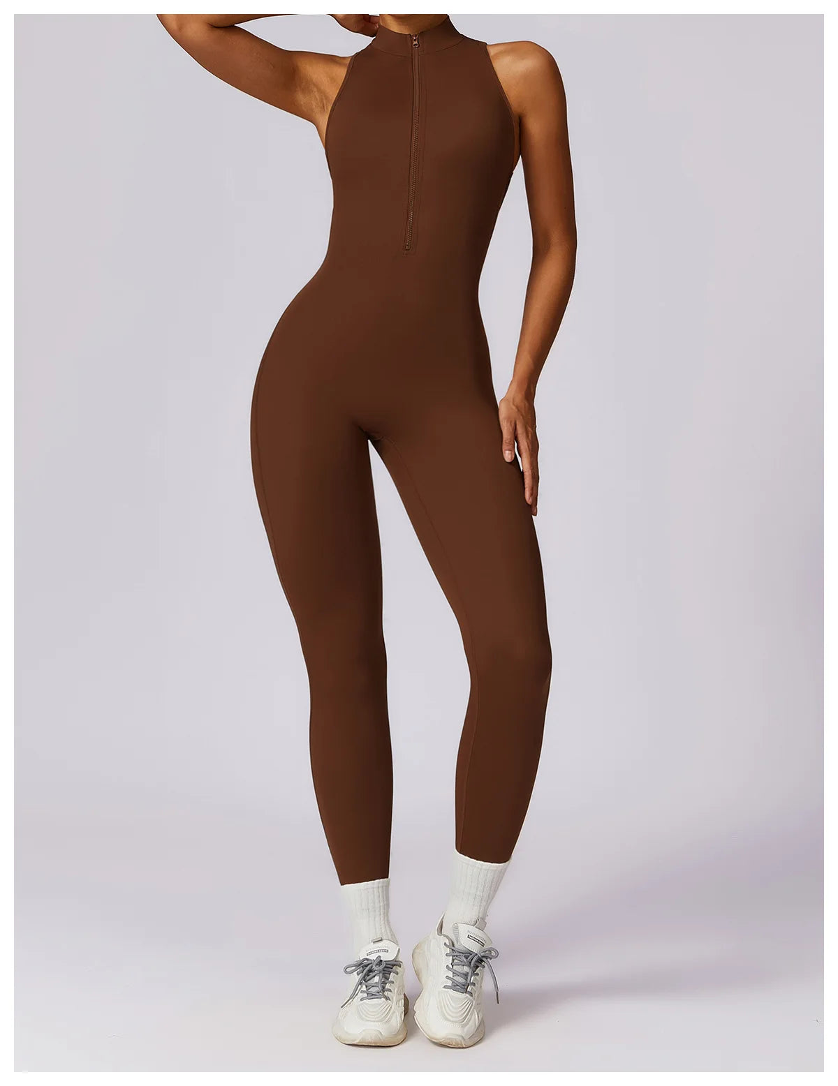 V-Back One-Piece Women’s Sports Jumpsuit