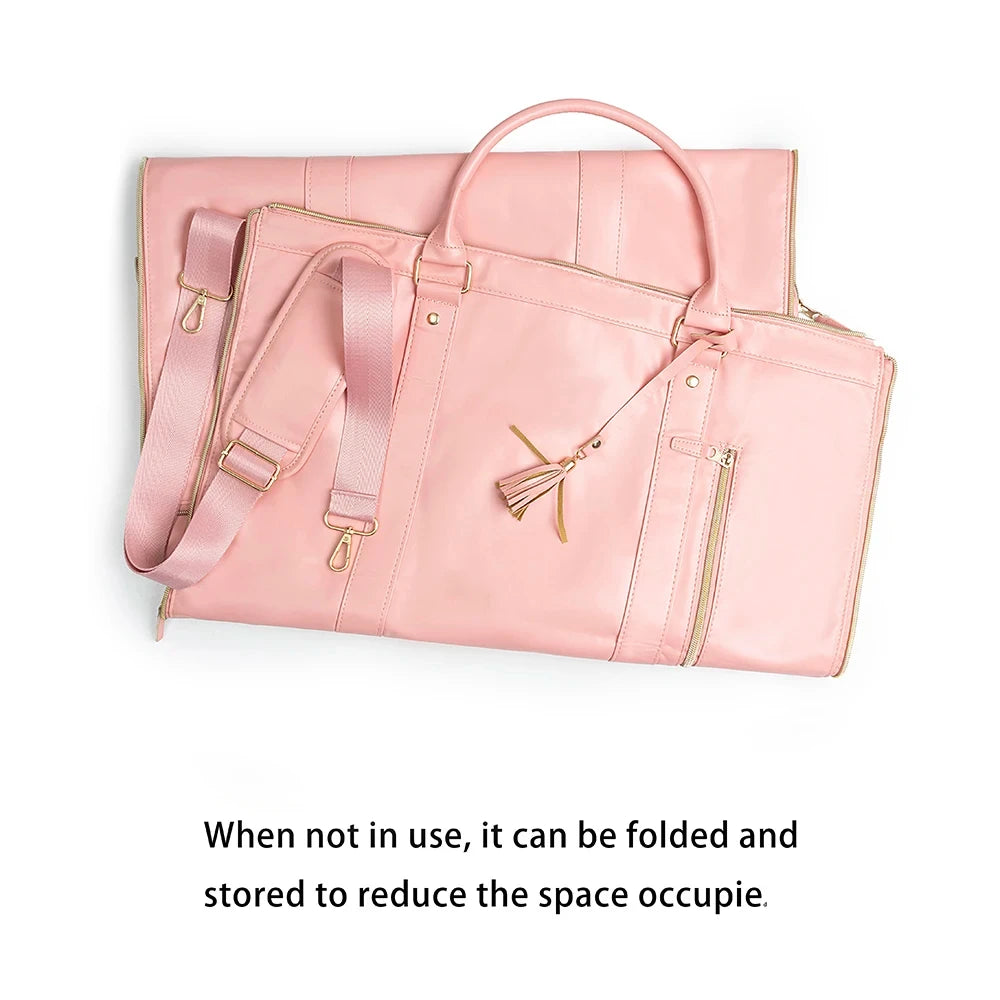Foldable Suitbag Waterproof Clothes Totes Large Capacity Travel Duffle Bags Women