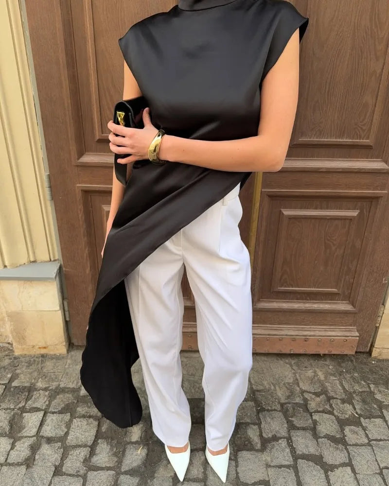 Women Solid Fashion Satin Maxi Dress