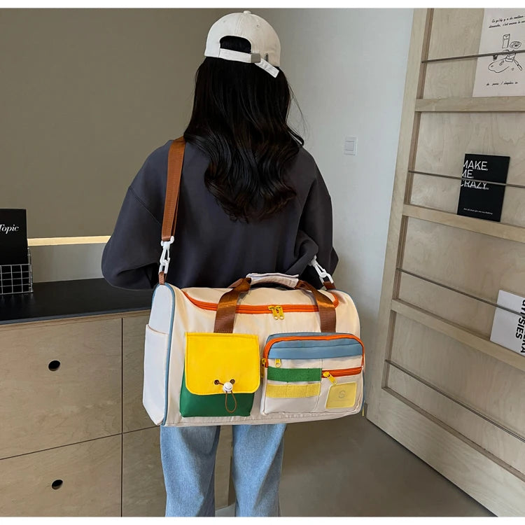 Travel Bag, Duffel Bag Cosmetics Bag, Professional Fitness Bag for Women