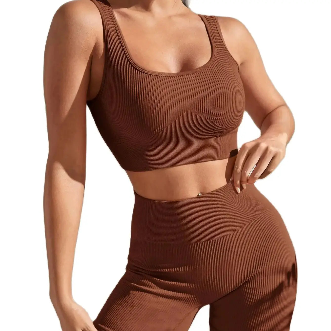 New Arrival Seamless High-Waist Yoga Fitness Set for Women