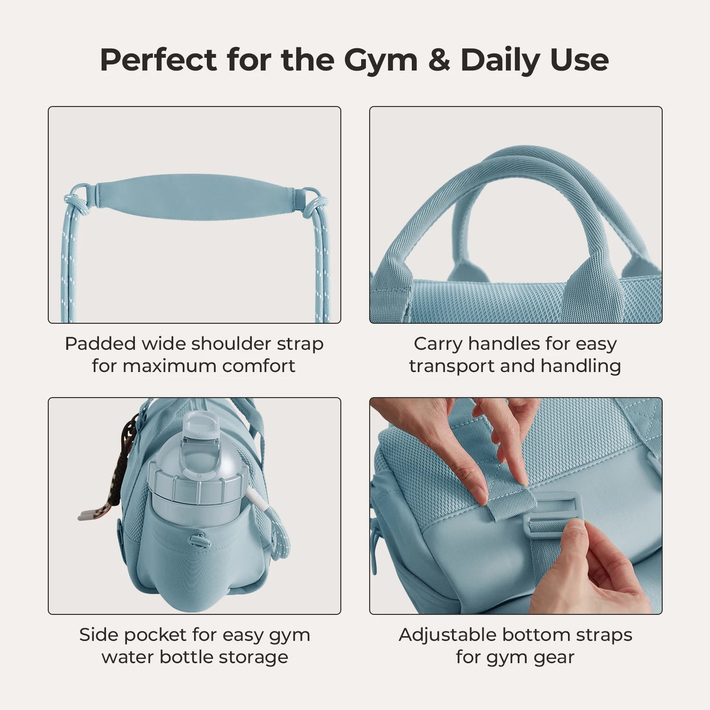 Boston Bag for Women Mini Duffel Shoulder Crossbody Bag Waterproof