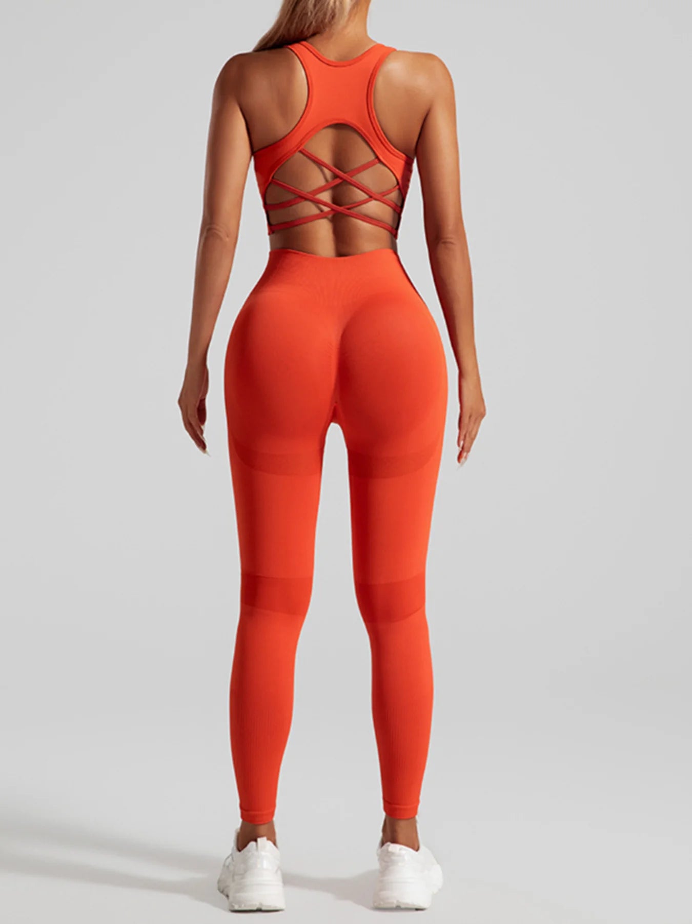 Women's Seamless Workout Set High Waisted Yoga Pants & Sports Bra