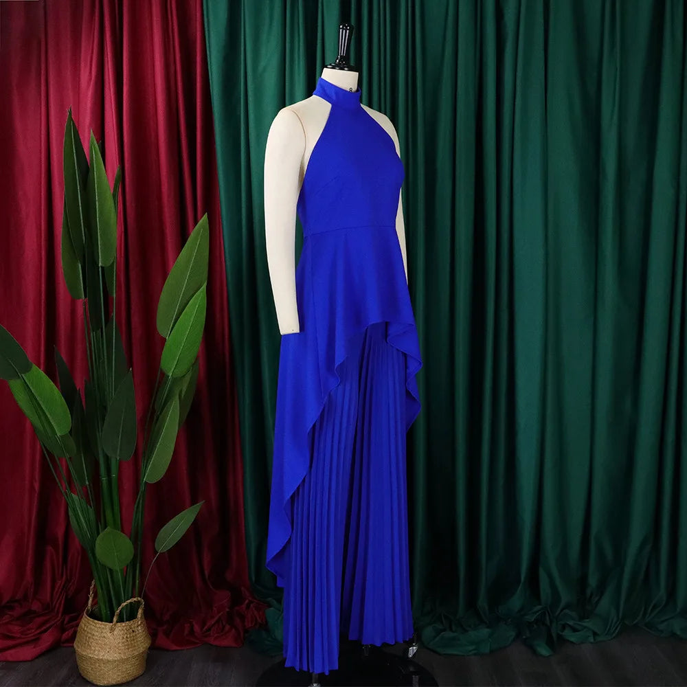 Elegant Tow Piece Set Women Outfit Backless Top