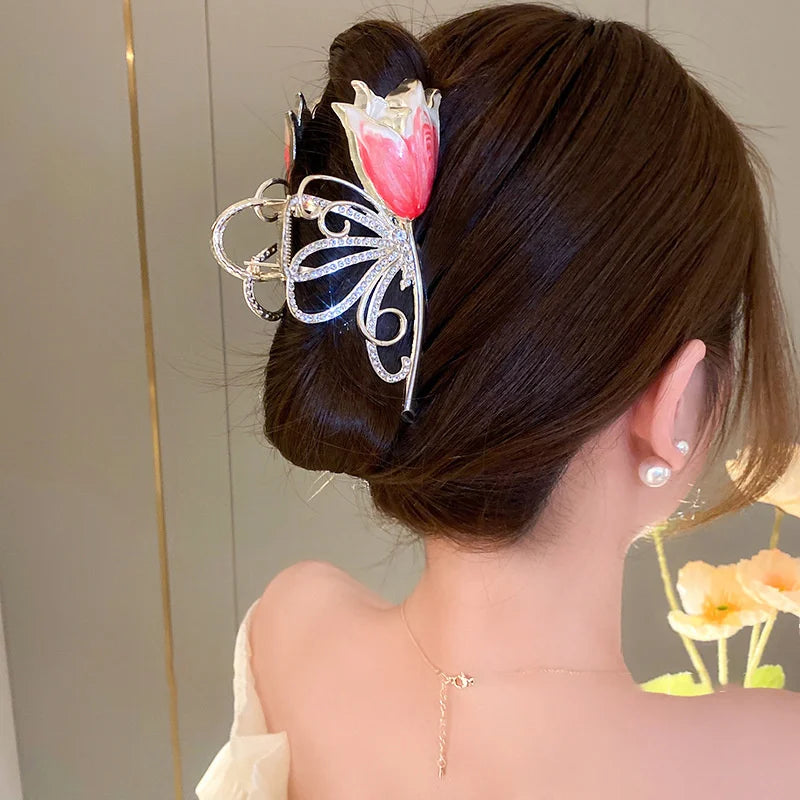 New Sweet Flower Durian Hair Claw Clip