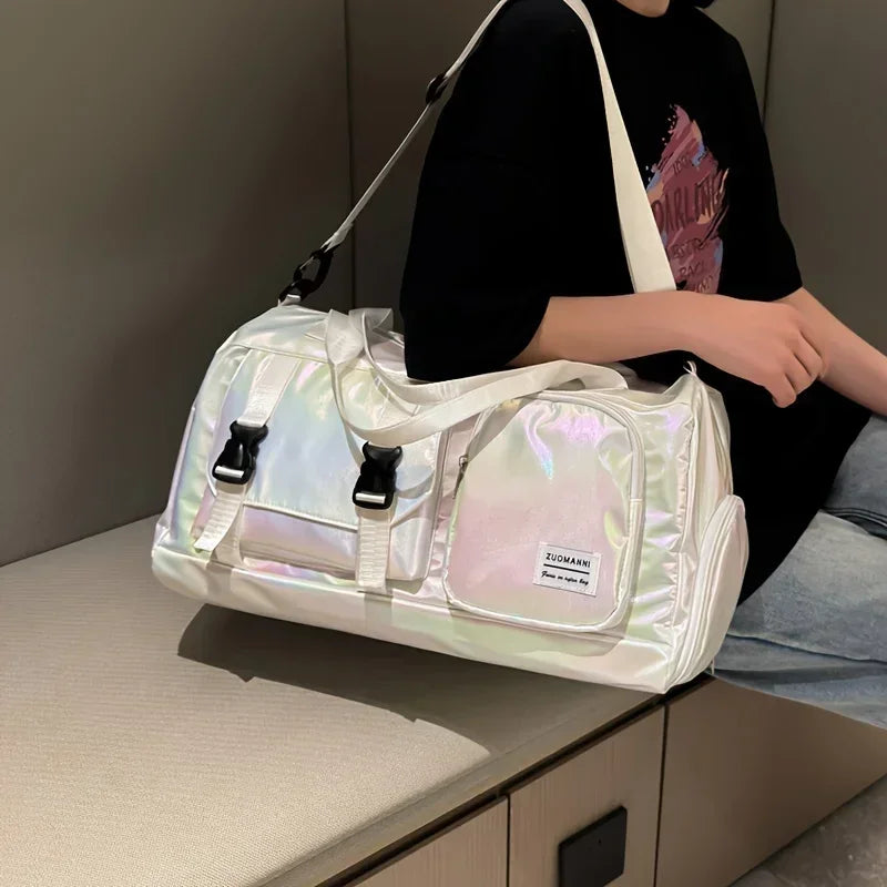 Large Capacity Women’s Nylon Travel Duffel Bag