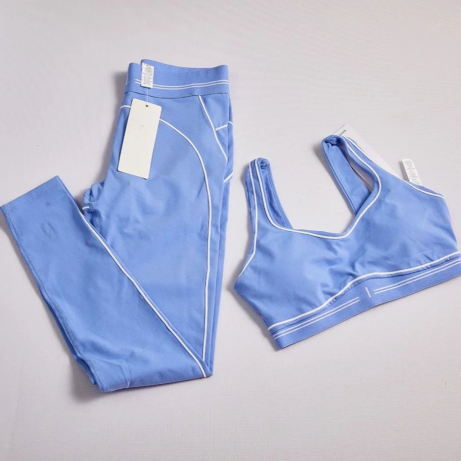 New Women's High Quality Fabric Yoga Set Breathable and Shockproof