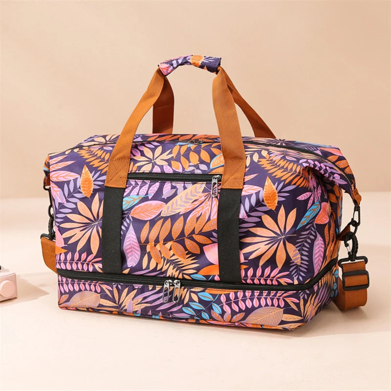 Travel Gym Bag Luggage Portable Fitness Shoulder Crossbody Handbags For Women