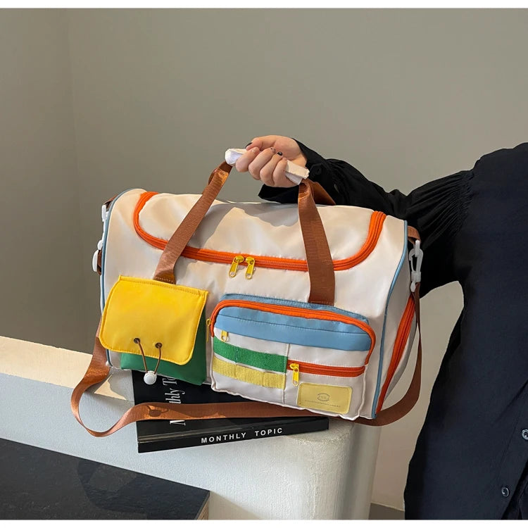 Travel Bag, Duffel Bag Cosmetics Bag, Professional Fitness Bag for Women