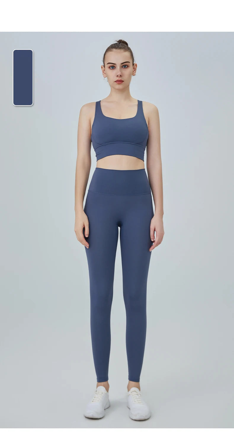 2 Piece Yoga Clothes Women's Tracksuit Athletic Wear Pilates Fitness Suit