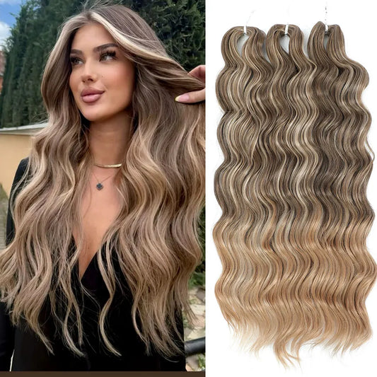 24Inch ANNA Water Wave Crochet Hair Extensions