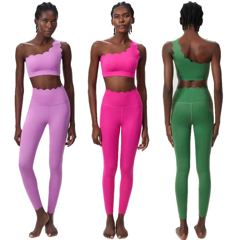 Soft Running Gym Suit Breathable Quick Dry Sportswear Female Strwetchy Workout Clothes