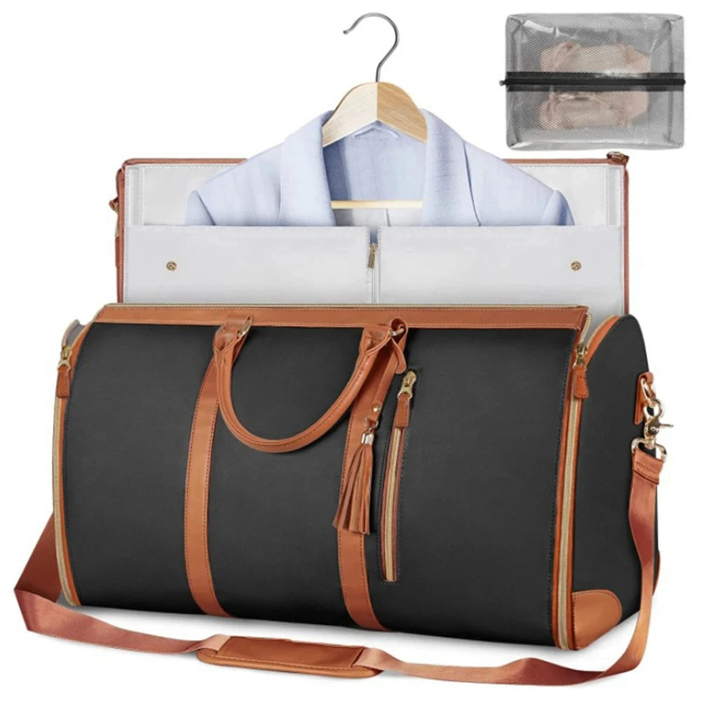 Foldable Suitbag Waterproof Clothes Totes Large Capacity Travel Duffle Bags Women