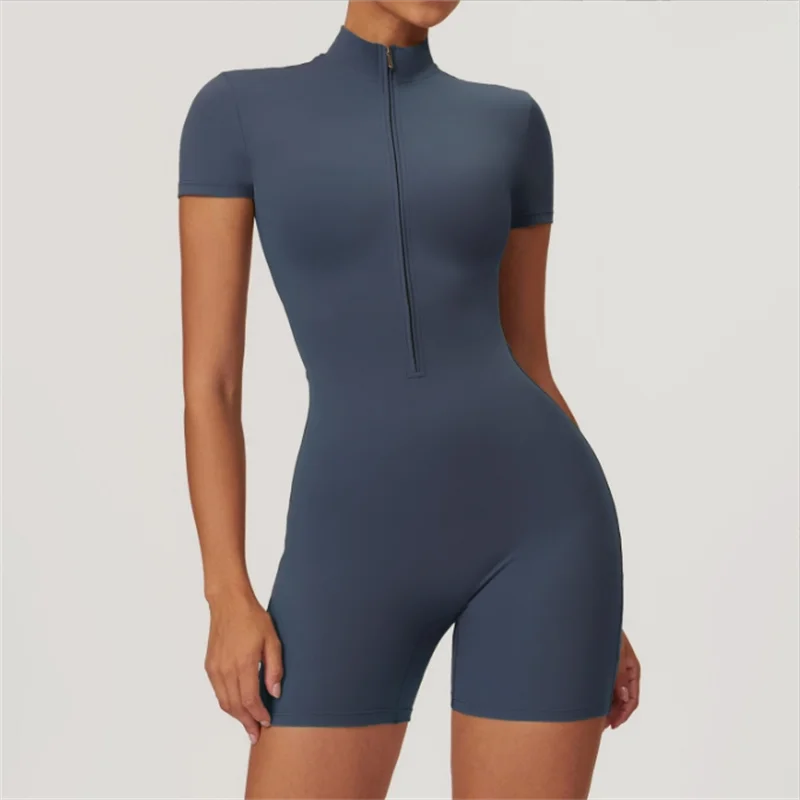 European and American nude one-piece yoga suit