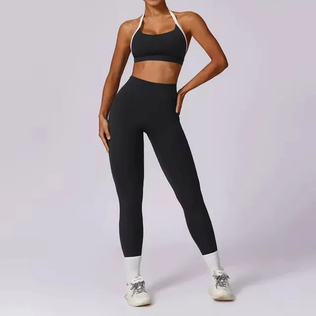 Yoga Set 2PCS Women Sportswear Push Up Workout Clothes