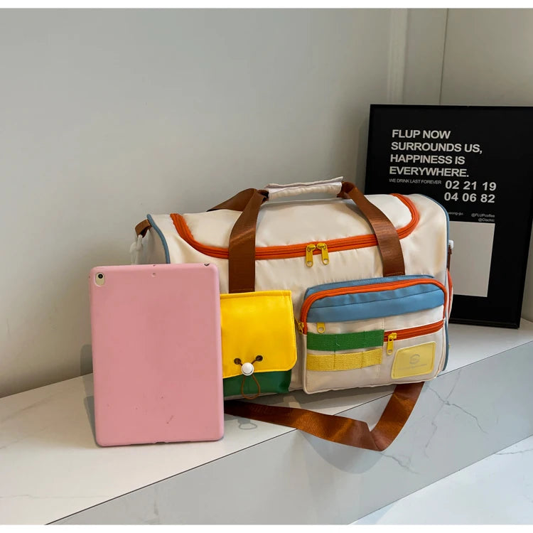 Travel Bag, Duffel Bag Cosmetics Bag, Professional Fitness Bag for Women