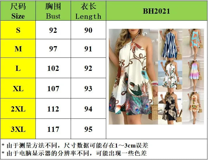 Floral Print Halter Neck Dress Boho Backless Halter Dress