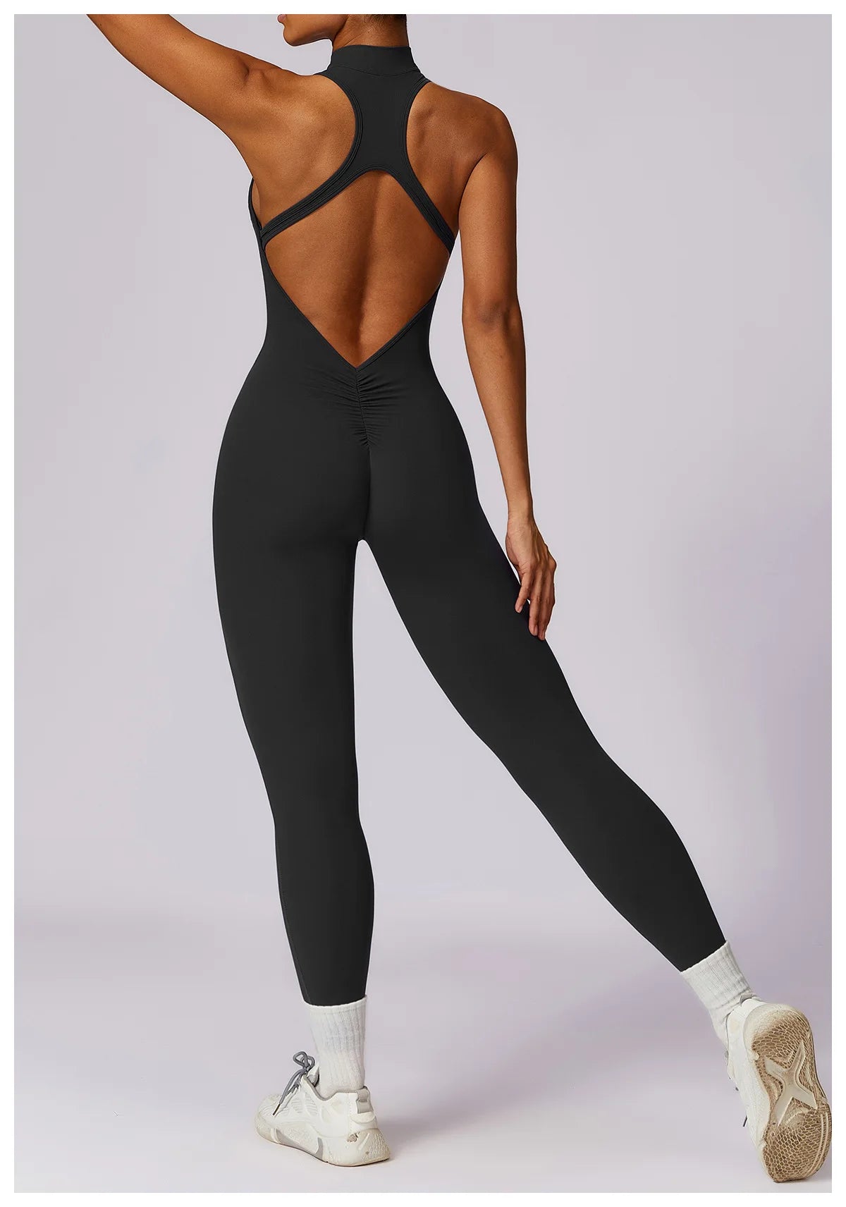 V-Back One-Piece Women’s Sports Jumpsuit