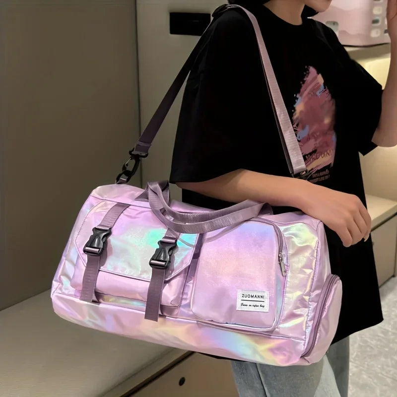 Large Capacity Women’s Nylon Travel Duffel Bag