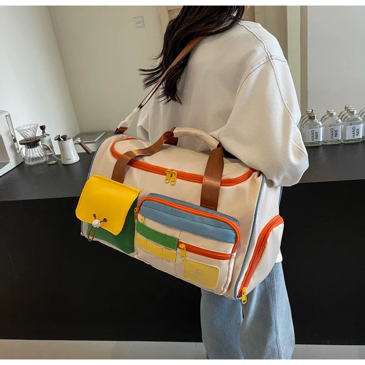 Travel Bag, Duffel Bag Cosmetics Bag, Professional Fitness Bag for Women
