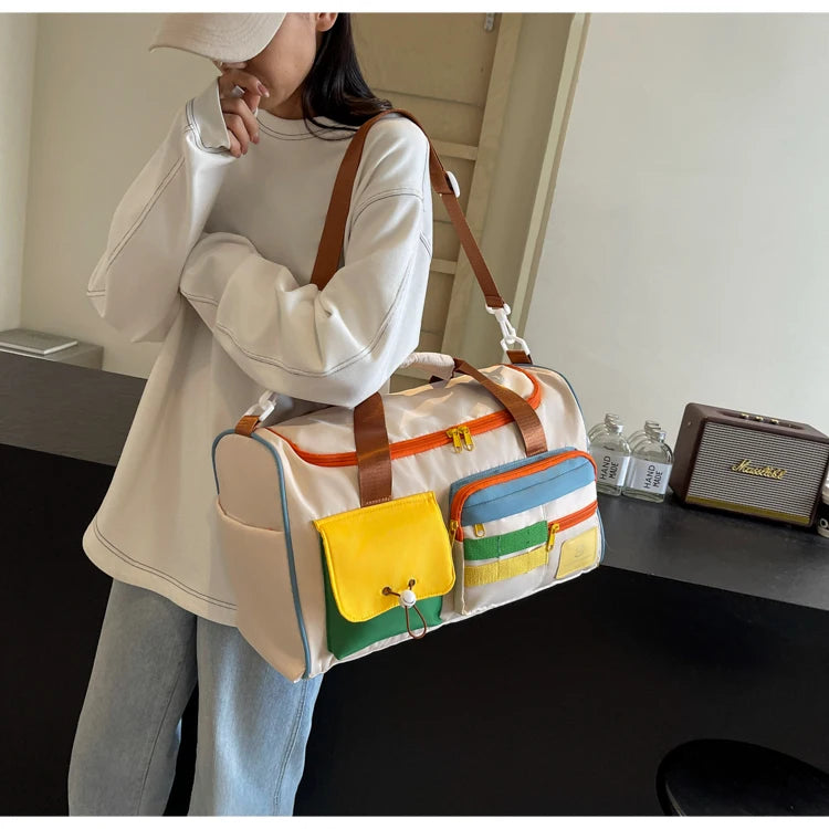 Travel Bag, Duffel Bag Cosmetics Bag, Professional Fitness Bag for Women