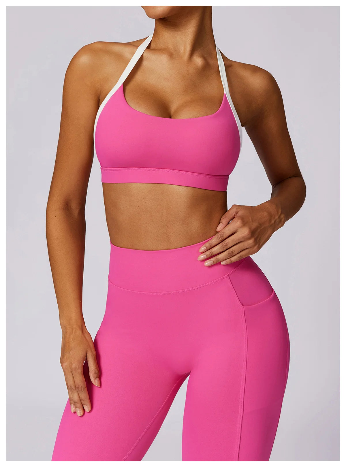 Yoga Set 2PCS Women Sportswear Push Up Workout Clothes