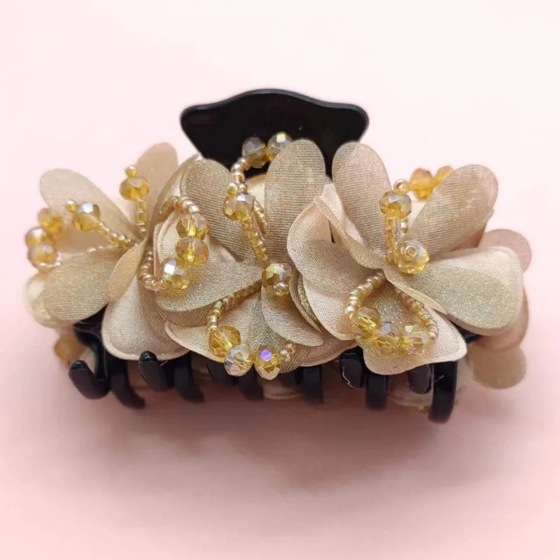 Women Hair Flowers  Claw Clips